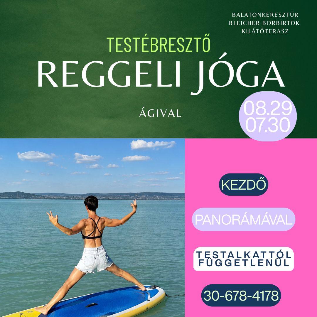 Testébresztő reggeli jóga Balaton